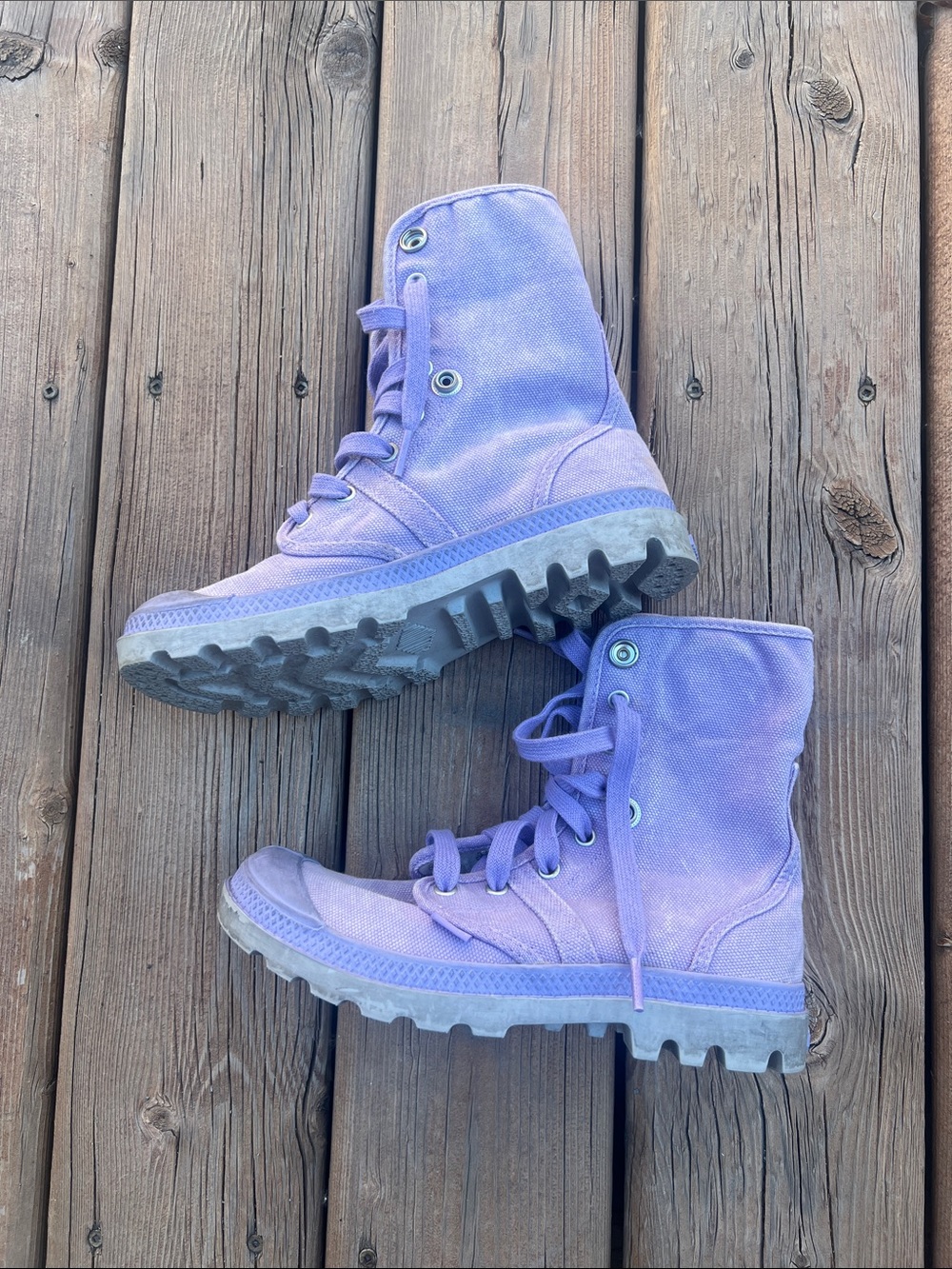 Palladium canvas high top sneakers